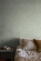 7662 Hazel Light Green and White Falsterbo III Wallpaper by Boråstapeter
