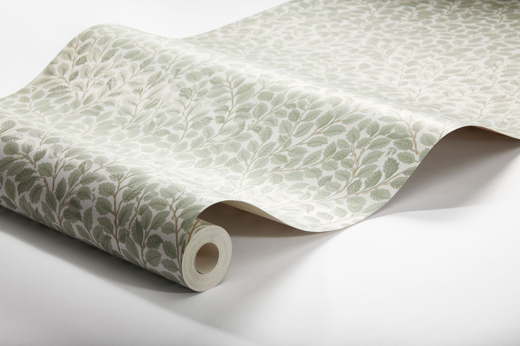 7662 Hazel Light Green and White Falsterbo III Wallpaper by Boråstapeter