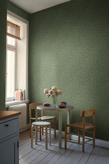 7663 Hazel Dark Green and Black Falsterbo III Wallpaper by Boråstapeter