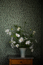 7663 Hazel Dark Green and Black Falsterbo III Wallpaper by Boråstapeter