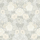 7664 Dahlia Garden Light Grey and Beige Falsterbo III Wallpaper by Boråstapeter