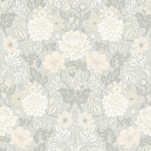 7664 Dahlia Garden Light Grey and Beige Falsterbo III Wallpaper by Boråstapeter
