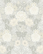7664 Dahlia Garden Light Grey and Beige Falsterbo III Wallpaper by Boråstapeter
