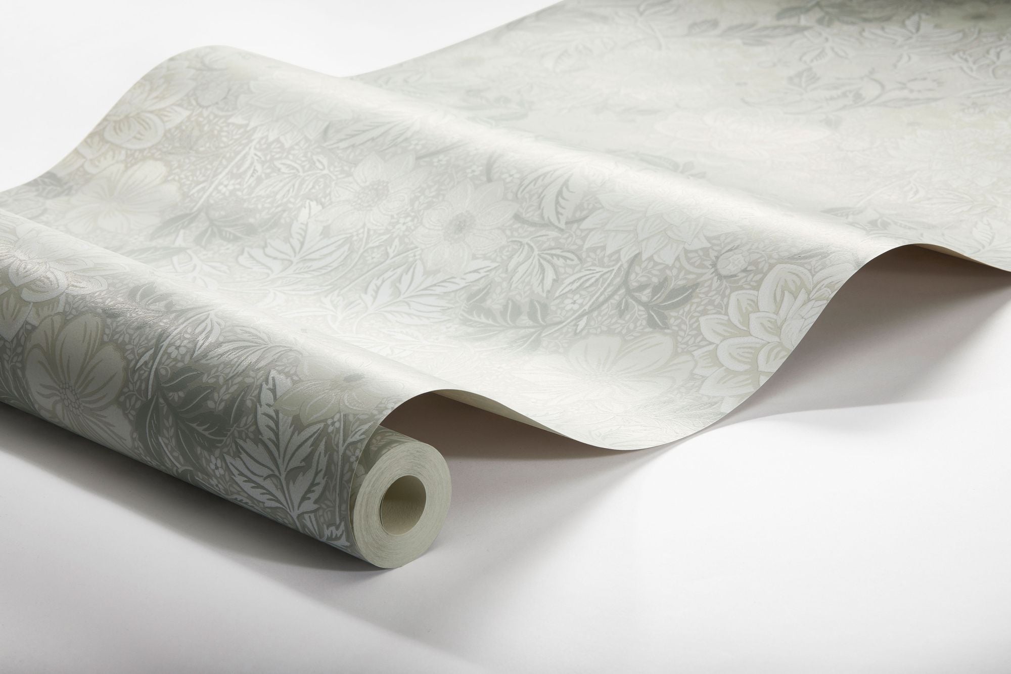 7664 Dahlia Garden Light Grey and Beige Falsterbo III Wallpaper by Boråstapeter