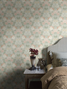 7665 Dahlia Garden Multicoloured Icons Wallpaper by Boråstapeter