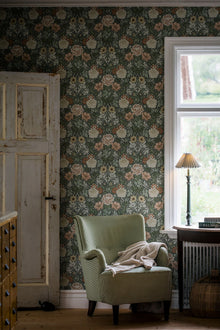 7666 Dahlia Garden Multicoloured Falsterbo III Wallpaper by Boråstapeter