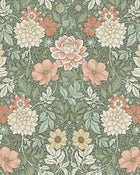 7666 Dahlia Garden Multicoloured Falsterbo III Wallpaper by Boråstapeter