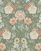 Dahlia Garden Multicoloured Falsterbo III Wallpaper by Boråstapeter