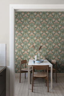 7666 Dahlia Garden Multicoloured Falsterbo III Wallpaper by Boråstapeter