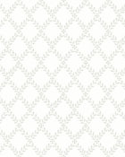 7670 Trellis Leaves Light Grey and White Falsterbo III Wallpaper by Boråstapeter