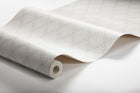 Trellis Leaves Light Grey and White Falsterbo III Wallpaper by Boråstapeter