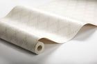 7673 Trellis Leaves Light Beige and White Falsterbo III Wallpaper by Boråstapeter