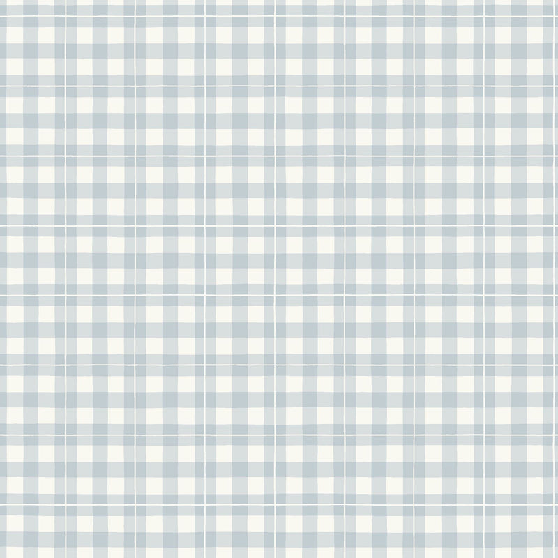 7674 Frida Light Blue and White Falsterbo III Wallpaper by Boråstapeter