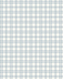 7674 Frida Light Blue and White Falsterbo III Wallpaper by Boråstapeter