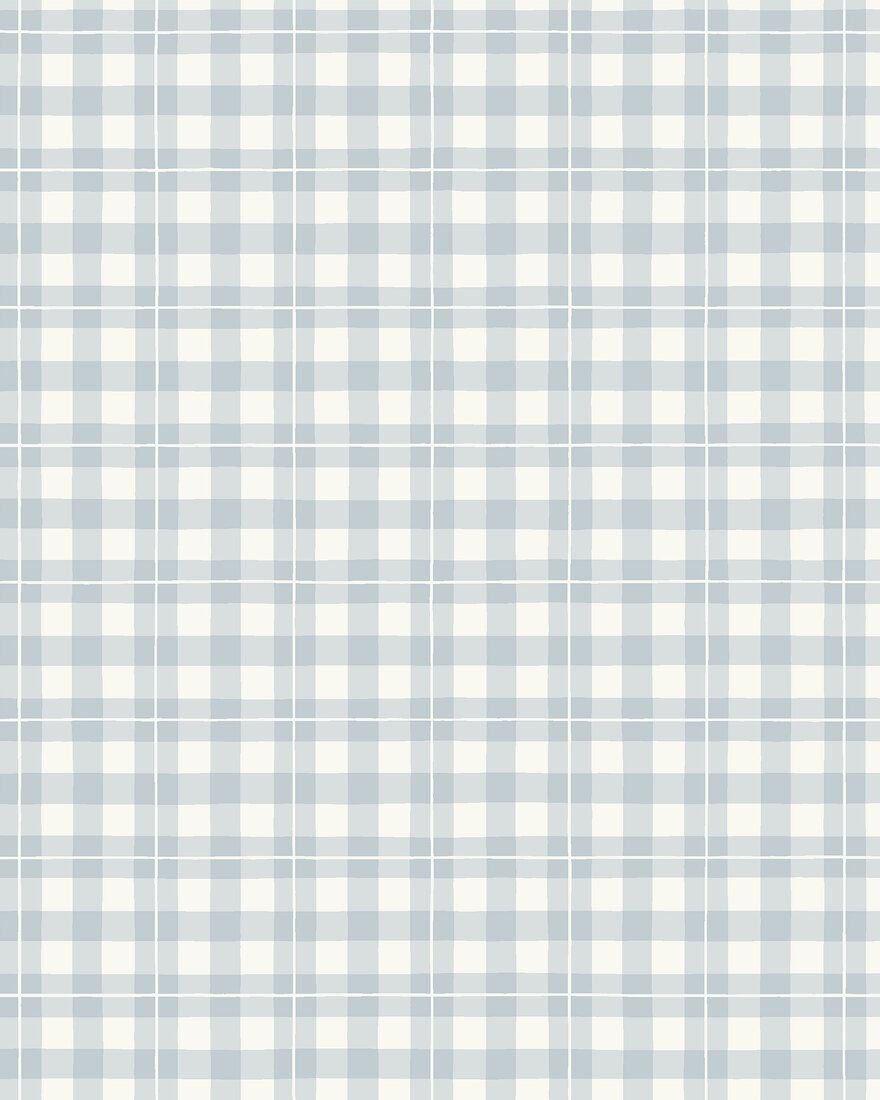 7674 Frida Light Blue and White Falsterbo III Wallpaper by Boråstapeter