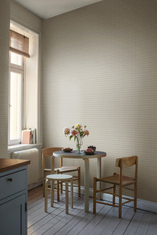 7675 Frida Light Beige and White Falsterbo III Wallpaper by Boråstapeter