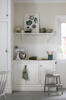 7675 Frida Light Beige and White Falsterbo III Wallpaper by Boråstapeter