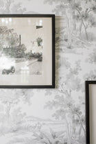 7677 Countryside Morning Light Grey and White Falsterbo III Wallpaper by Boråstapeter
