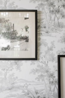 7677 Countryside Morning Light Grey and White Falsterbo III Wallpaper by Boråstapeter