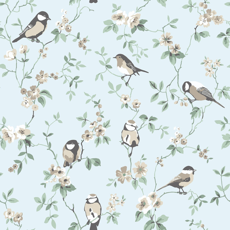 7681 Falsterbo Birds Multicoloured Falsterbo III Wallpaper by Boråstapeter