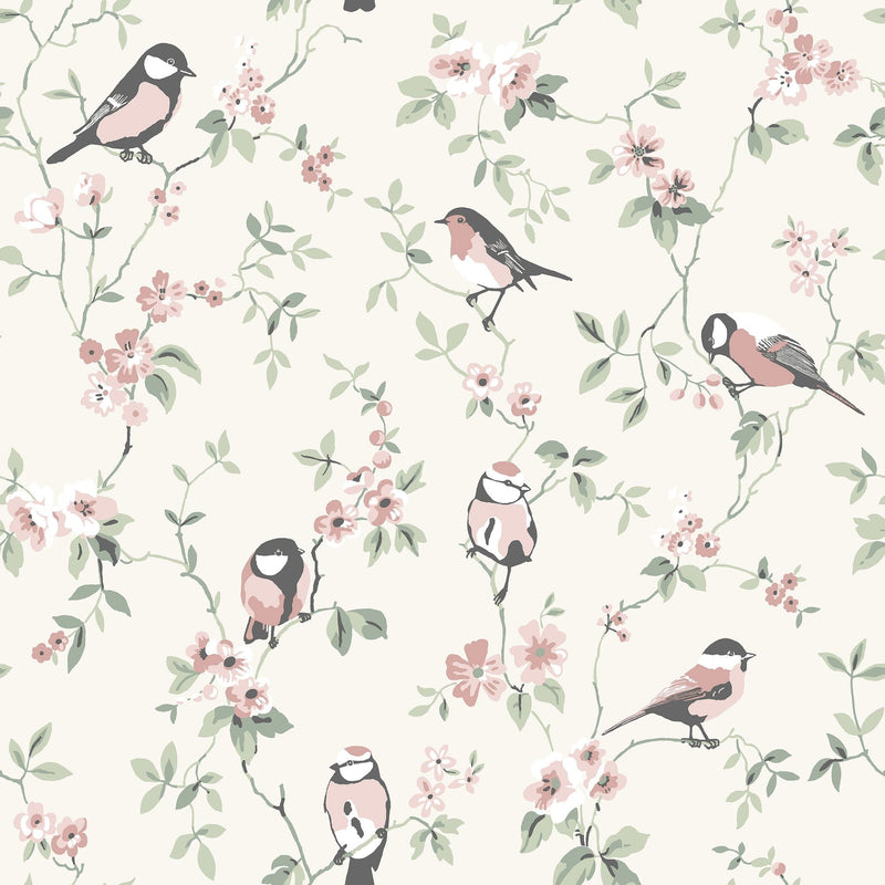 7682 Falsterbo Birds Multicoloured Falsterbo III Wallpaper by Boråstapeter