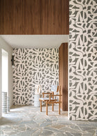76830814 Cana Anthracite Modernismo Wallpaper by Casamance