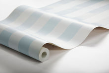 7683 Falsterbo Stripe Light Blue and Beige Falsterbo III Wallpaper by Boråstapeter
