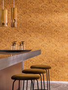 76841324 Feijoa Safran Modernismo Wallpaper by Casamance