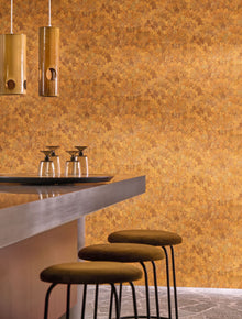 76841324 Feijoa Safran Modernismo Wallpaper by Casamance