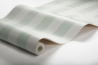 Falsterbo Stripe Light Green and Beige Falsterbo III Wallpaper by Boråstapeter