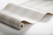 7686 Falsterbo Stripe Light Beige and White Falsterbo III Wallpaper by Boråstapeter