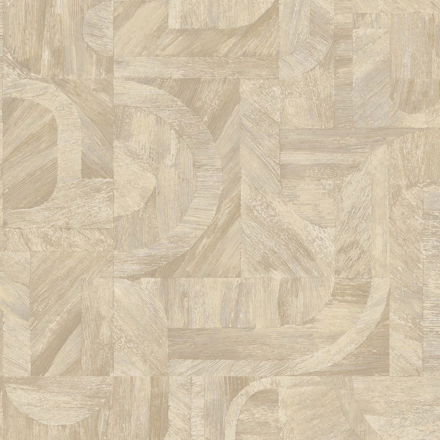 76870100 Intarsia Sable Wallpaper by Casamance