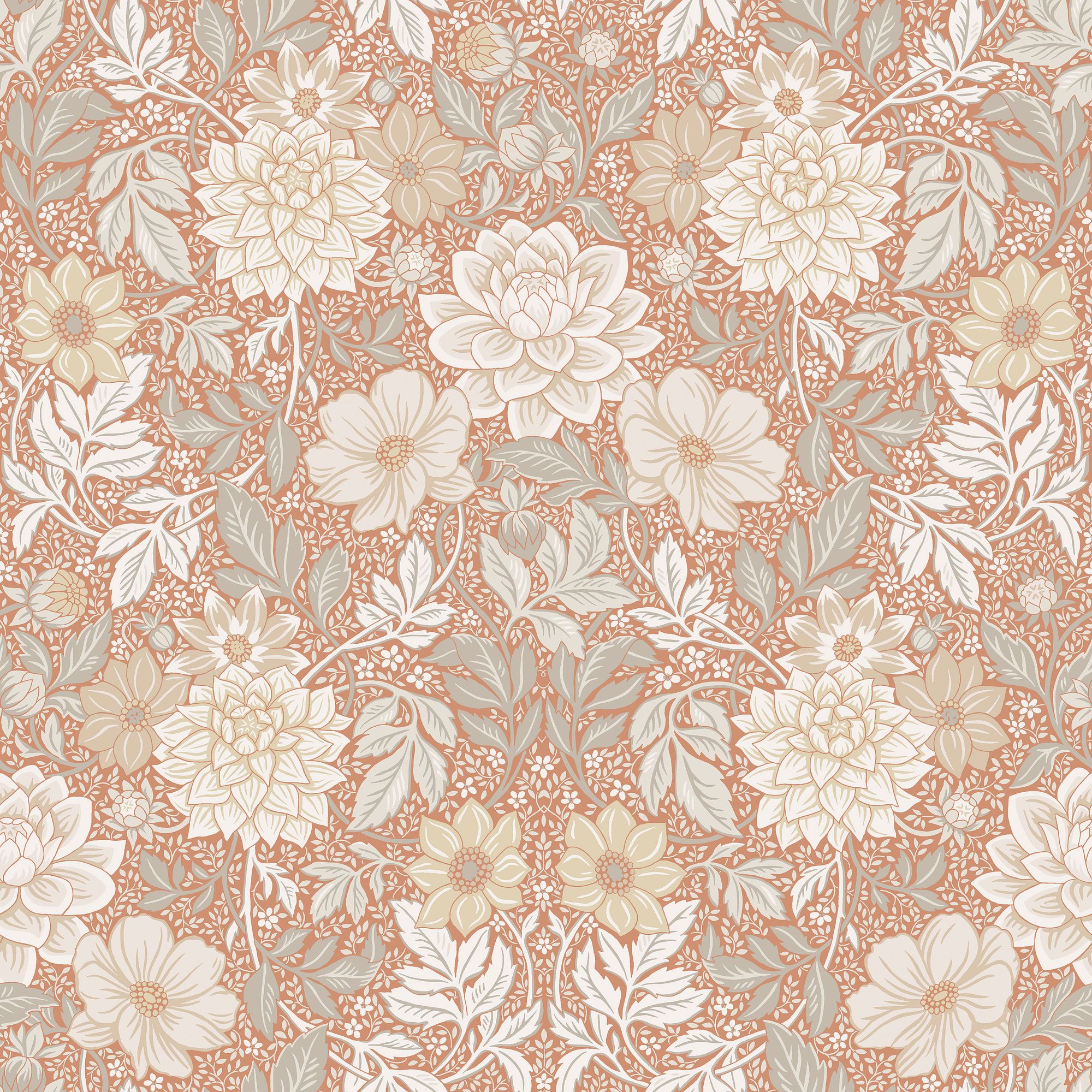 7688 Dahlia Garden Multicoloured Falsterbo III Wallpaper by Boråstapeter
