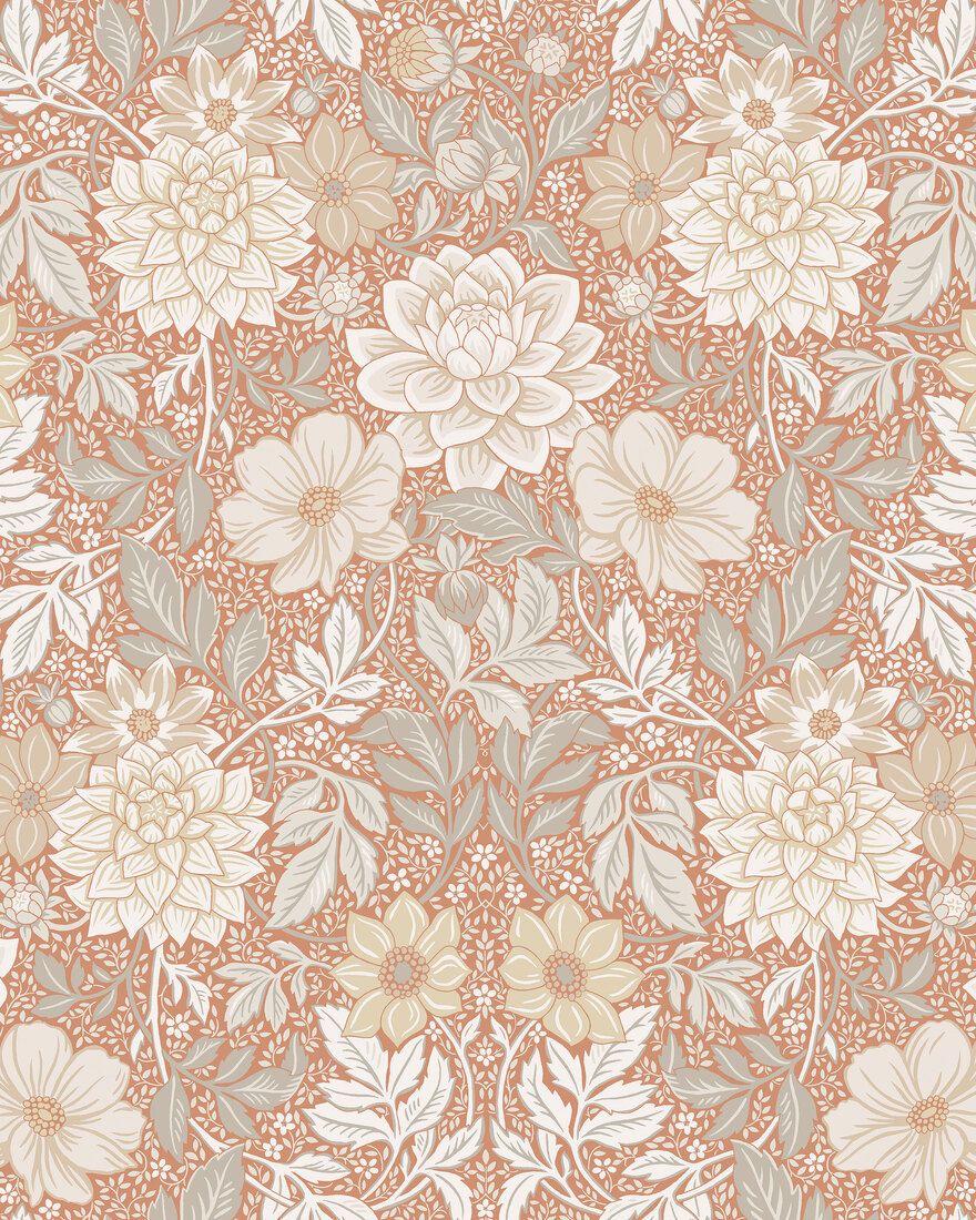 7688 Dahlia Garden Multicoloured Falsterbo III Wallpaper by Boråstapeter