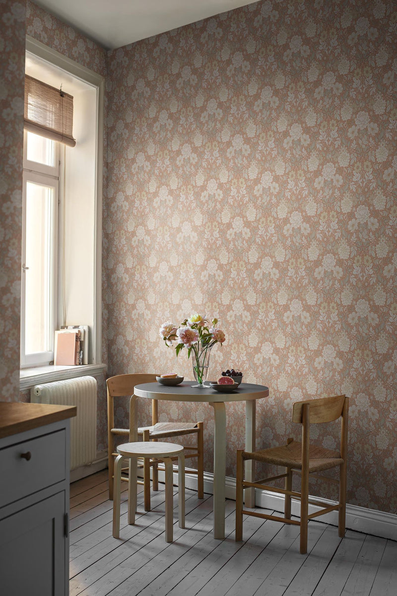 7688 Dahlia Garden Multicoloured Falsterbo III Wallpaper by Boråstapeter