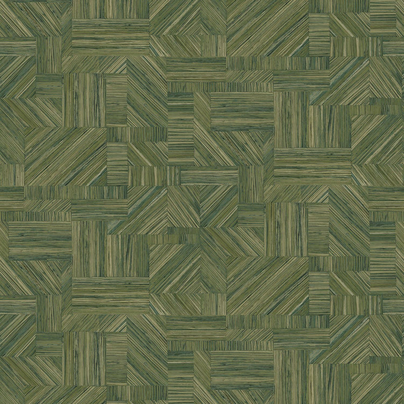 76892140 Imbrication Vert Mousse Wallpaper by Casamance