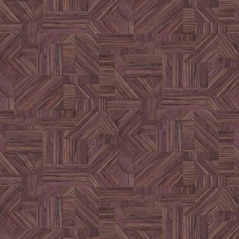 76892242 Imbrication Prune Wallpaper by Casamance