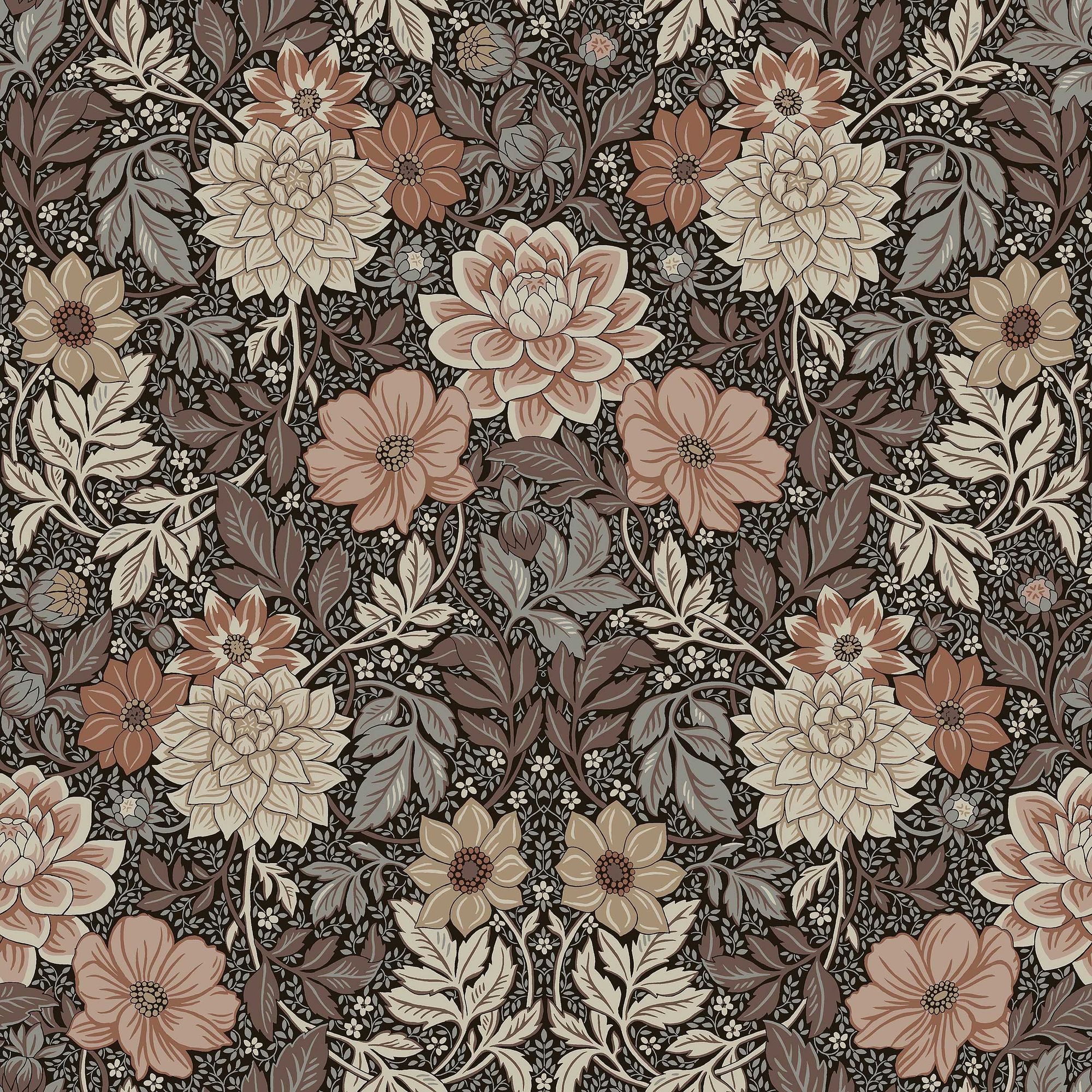7689 Dahlia Garden Multicoloured Falsterbo III Wallpaper by Boråstapeter