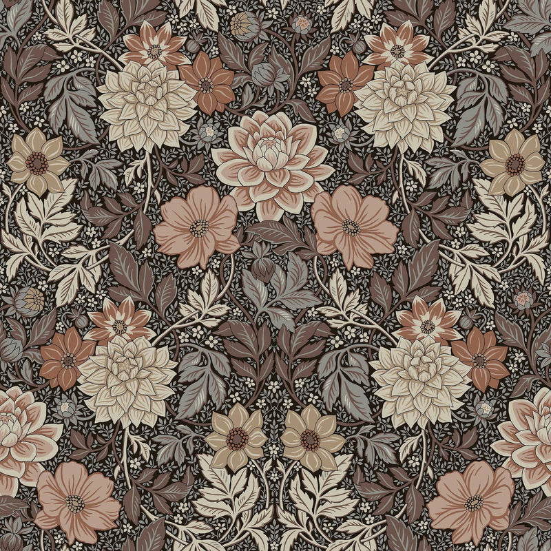 7689 Dahlia Garden Multicoloured Falsterbo III Wallpaper by Boråstapeter