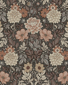 Dahlia Garden Multicoloured Icons Wallpaper by Boråstapeter