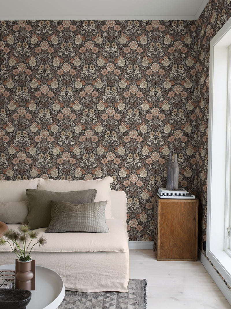 7689 Dahlia Garden Multicoloured Falsterbo III Wallpaper by Boråstapeter