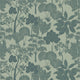 Inara Céladon/Doré Tressora Wallpaper by Casamance