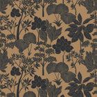 76900508 Inara Noir/Doré Tressora Wallpaper by Casamance