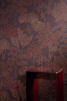 76900712 Inara Pourpre Tressora Wallpaper by Casamance
