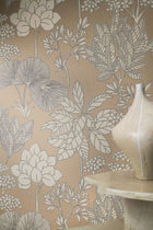 76902650 Inara Beige/Doré Tressora Wallpaper by Casamance