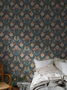 7690 Dahlia Garden Multicoloured Falsterbo III Wallpaper by Boråstapeter