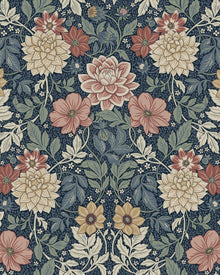 Dahlia Garden Multicoloured Icons Wallpaper by Boråstapeter