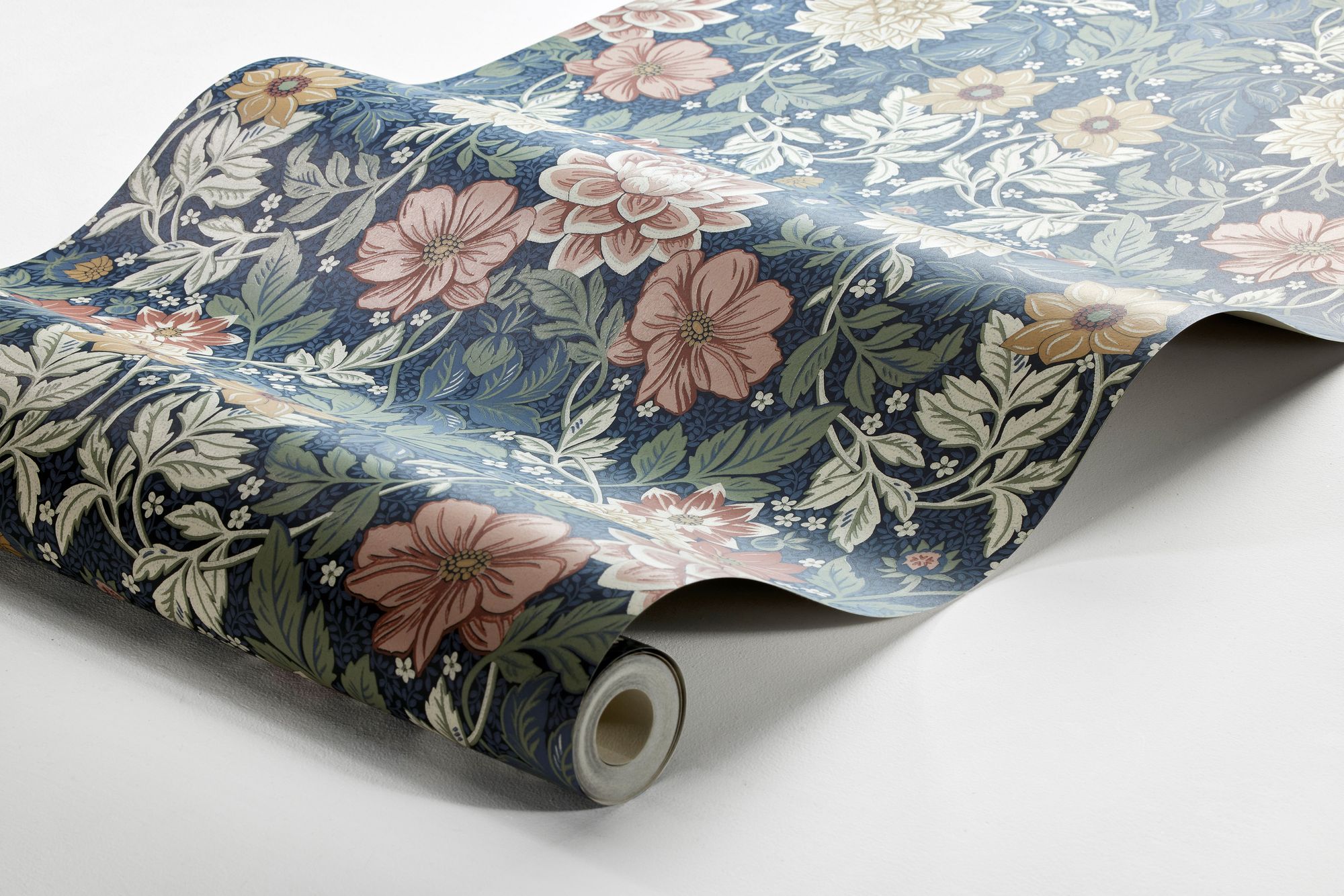 Dahlia Garden Multicoloured Icons Wallpaper by Boråstapeter