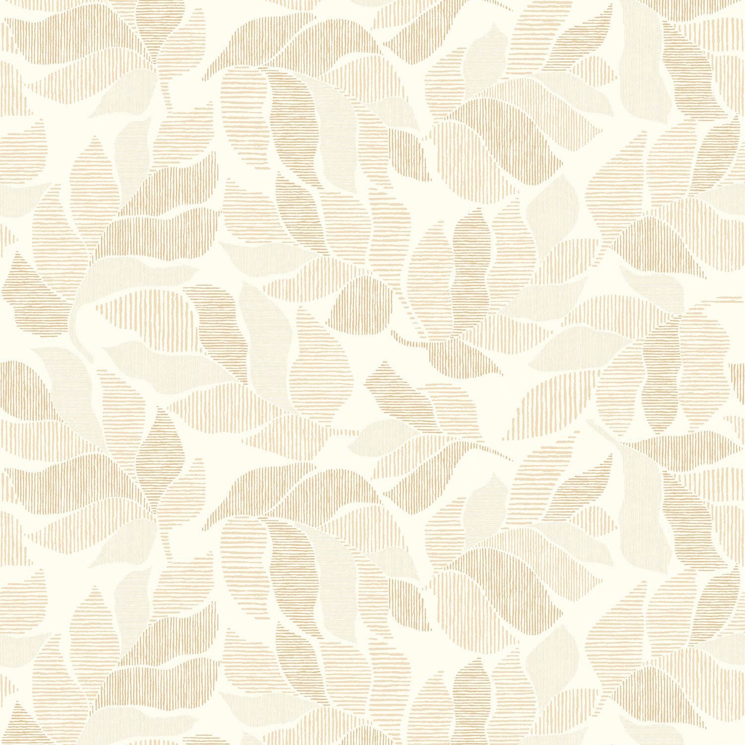 76910916 Lontara Blanc/Doré Tressora Wallpaper by Casamance