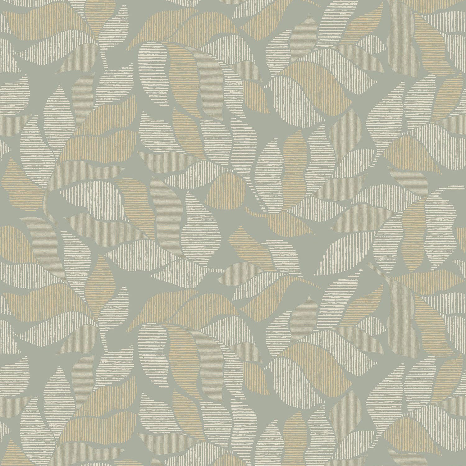 76911120 Lontara Vert Tressora Wallpaper by Casamance